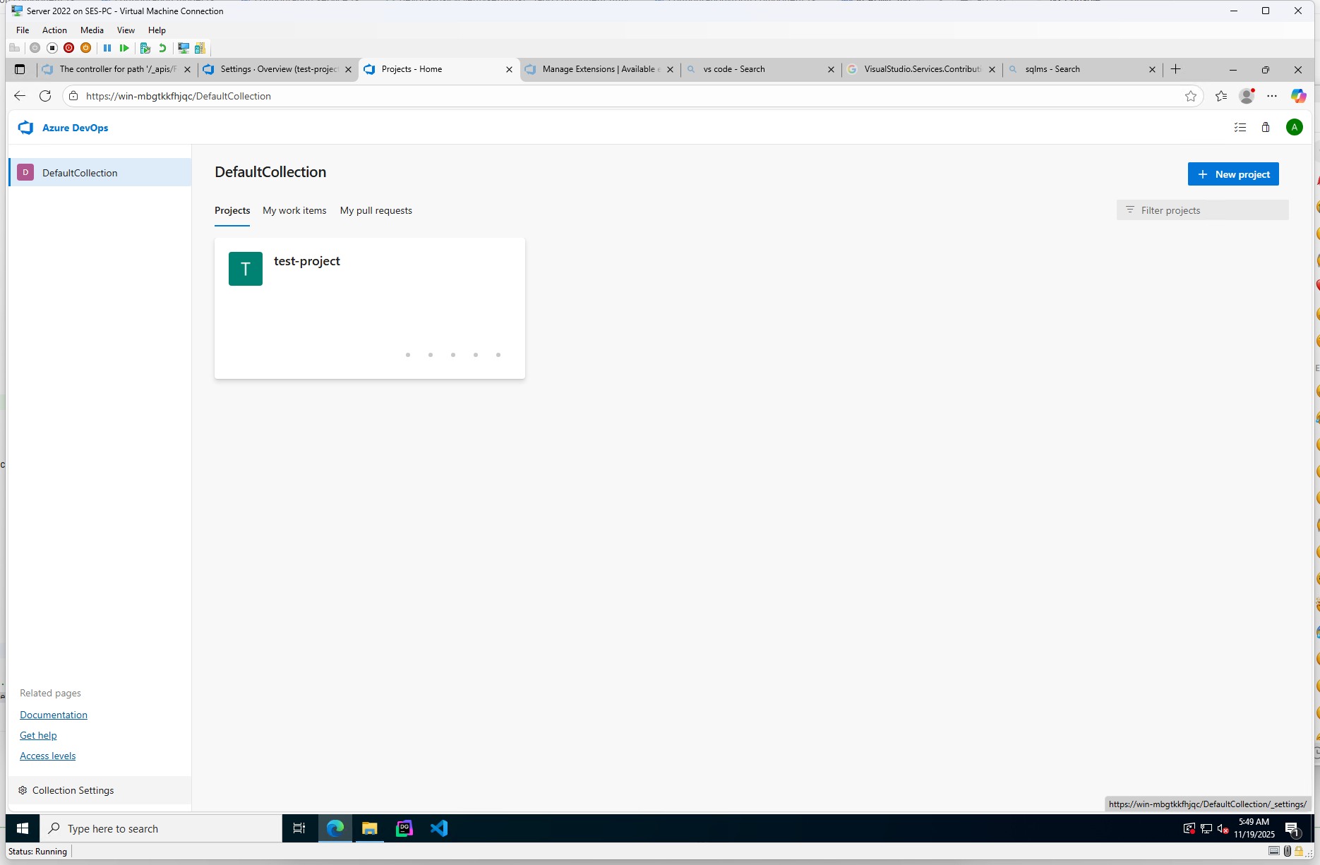 Click "Collection Settings"