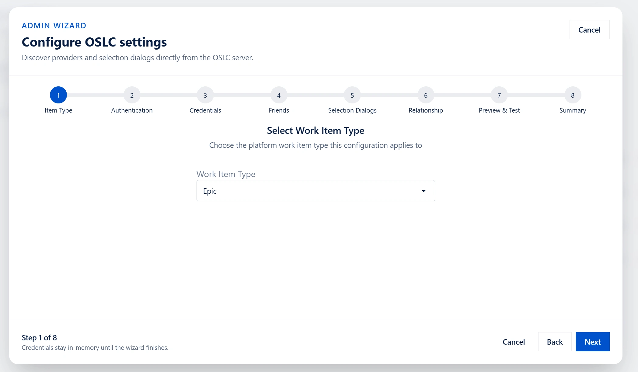 Linking Configuration - Item Type