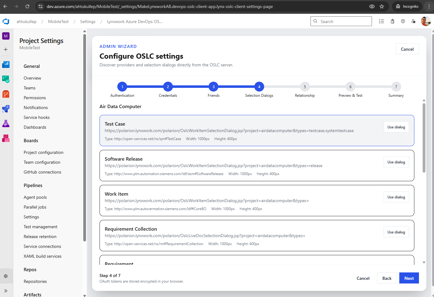 Linking Configuration - External Type