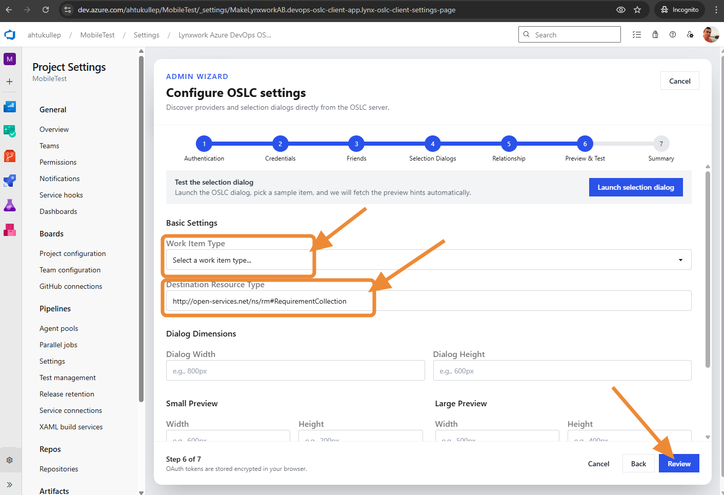 Linking Configuration - Review